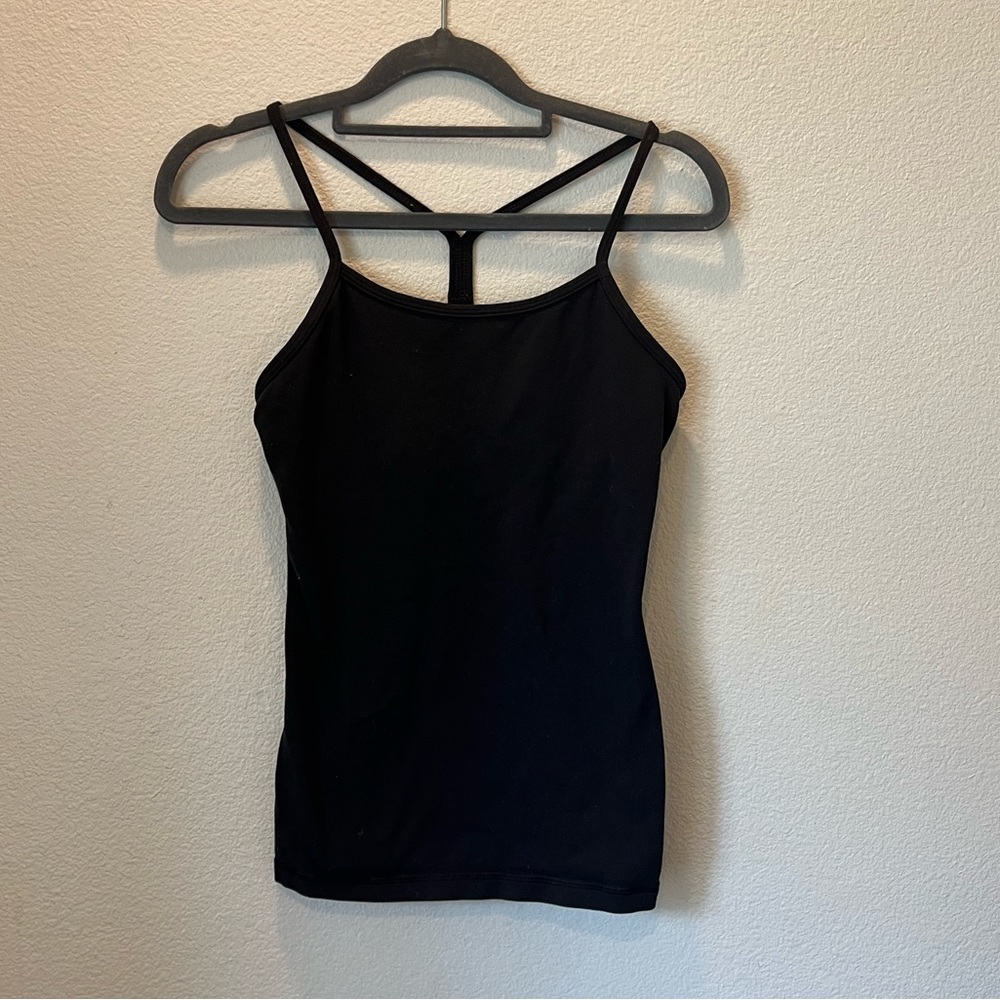 LuluLemon Black Thin Strap Tank - Size 4